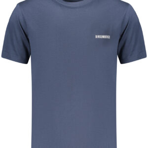 BIKKEMBERGS MEN'S SHORT-SLEEVE T-SHIRT BLUE BIKKEMBERGS