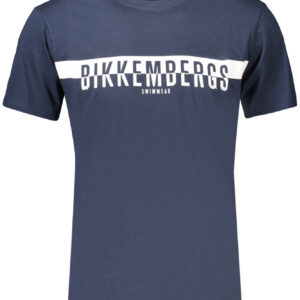 BIKKEMBERGS MEN'S SHORT-SLEEVE T-SHIRT BLUE BIKKEMBERGS