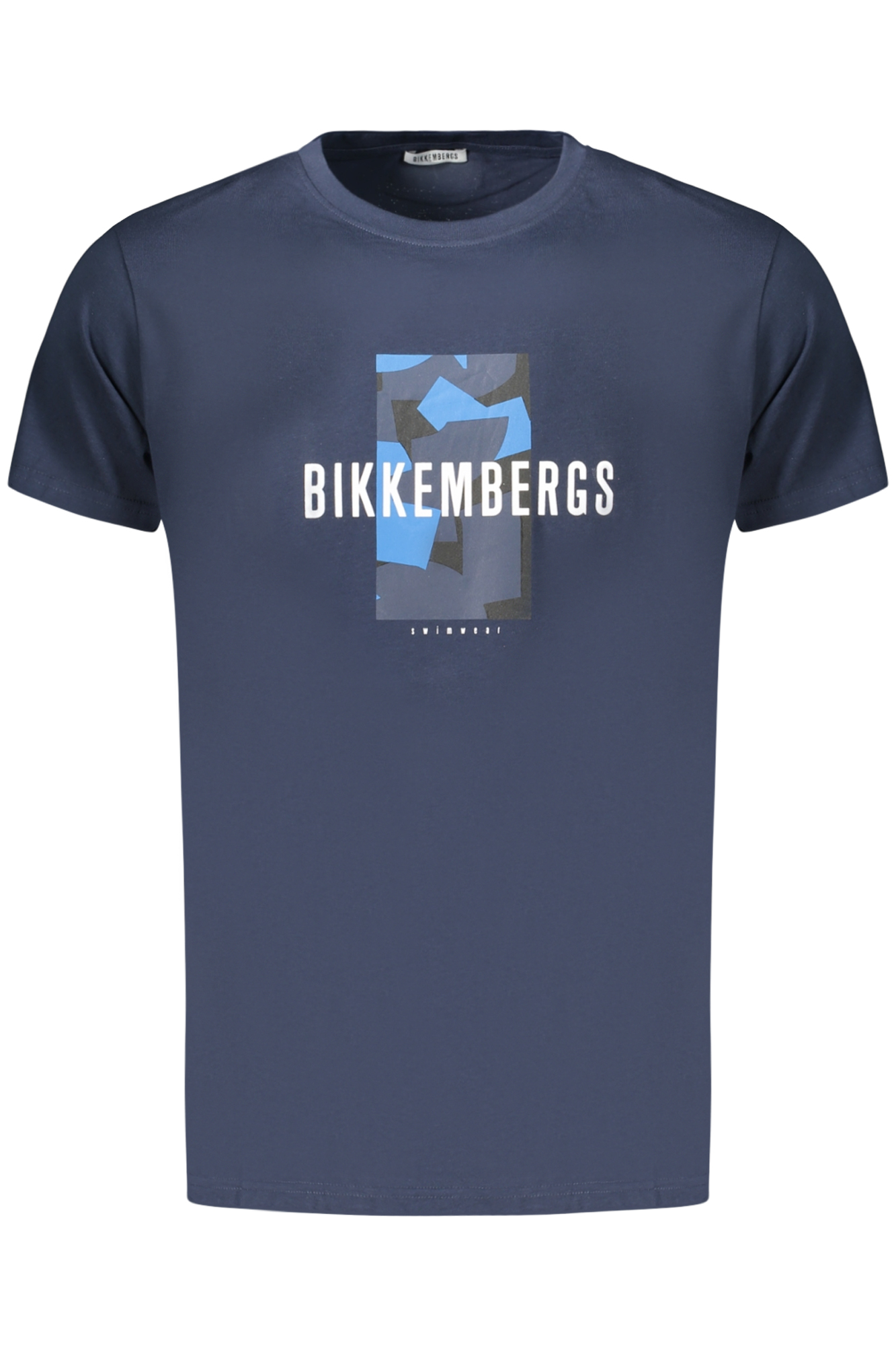 BIKKEMBERGS MEN'S SHORT-SLEEVE T-SHIRT BLUE BIKKEMBERGS