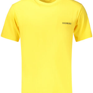 BIKKEMBERGS MEN'S SHORT-SLEEVED T-SHIRT YELLOW BIKKEMBERGS