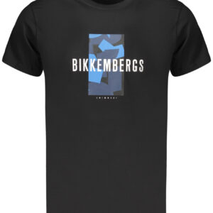 BIKKEMBERGS MEN'S SHORT-SLEEVE T-SHIRT BLACK BIKKEMBERGS