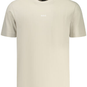 BOSS MEN'S SHORT-SLEEVE T-SHIRT BEIGE BOSS