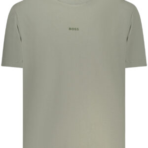 BOSS MEN'S SHORT-SLEEVED T-SHIRT GREEN BOSS