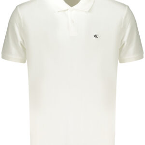 CALVIN KLEIN MEN'S SHORT-SLEEVE POLO SHIRT WHITE CALVIN KLEIN
