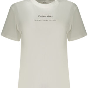 CALVIN KLEIN WOMEN'S SHORT-SLEEVE T-SHIRT WHITE CALVIN KLEIN