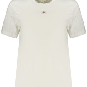 CALVIN KLEIN WOMEN'S SHORT-SLEEVE T-SHIRT WHITE CALVIN KLEIN