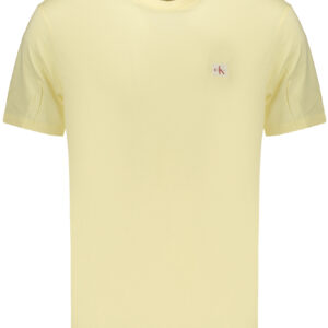 CALVIN KLEIN MEN'S SHORT-SLEEVED T-SHIRT YELLOW CALVIN KLEIN