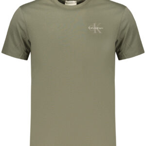 CALVIN KLEIN MEN'S SHORT-SLEEVED T-SHIRT GREEN CALVIN KLEIN
