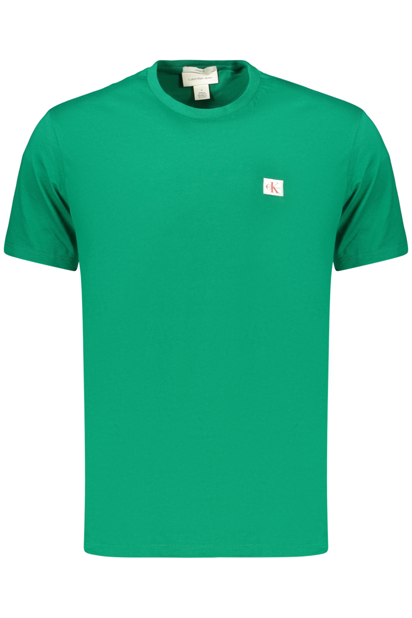 CALVIN KLEIN MEN'S SHORT-SLEEVED T-SHIRT GREEN CALVIN KLEIN