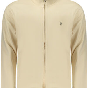 COVERI MOVING MEN'S BEIGE ZIP-UP SWEATSHIRT COVERI MOVING