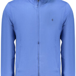 COVERI MOVING MEN'S BLUE ZIP-UP SWEATSHIRT COVERI MOVING