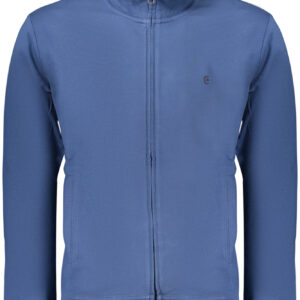 COVERI MOVING MEN'S BLUE ZIP-UP SWEATSHIRT COVERI MOVING