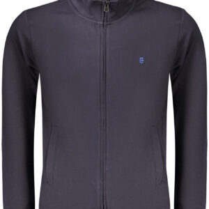 COVERI MOVING MEN'S BLUE ZIP-UP SWEATSHIRT COVERI MOVING