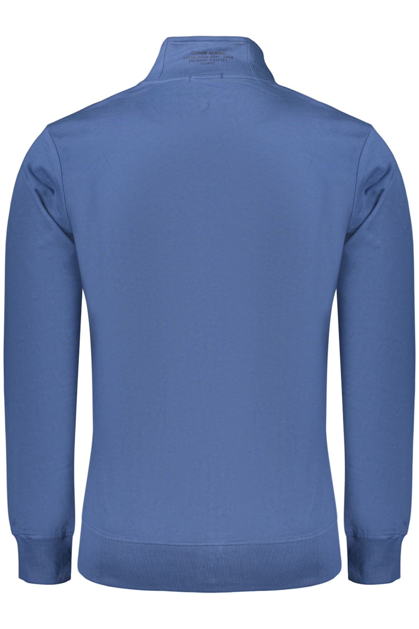 COVERI MOVING MEN'S BLUE ZIP-UP SWEATSHIRT - Image 2