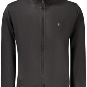 COVERI MOVING MEN'S BLACK ZIP-UP SWEATSHIRT COVERI MOVING