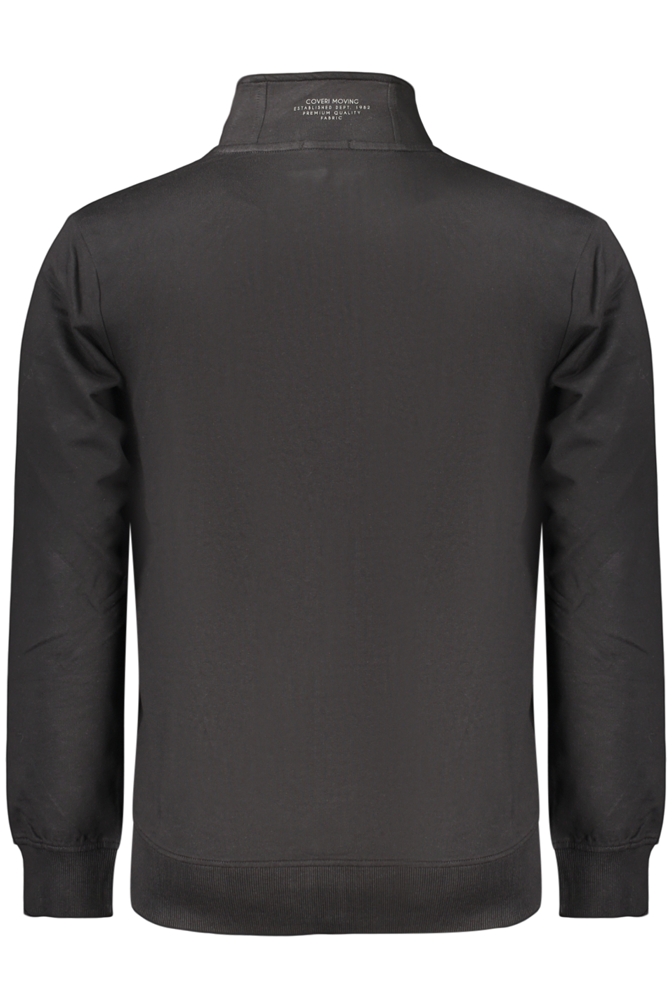 COVERI MOVING MEN'S BLACK ZIP-UP SWEATSHIRT - Image 2