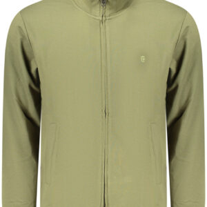 COVERI MOVING MEN'S ZIP-UP SWEATSHIRT GREEN COVERI MOVING