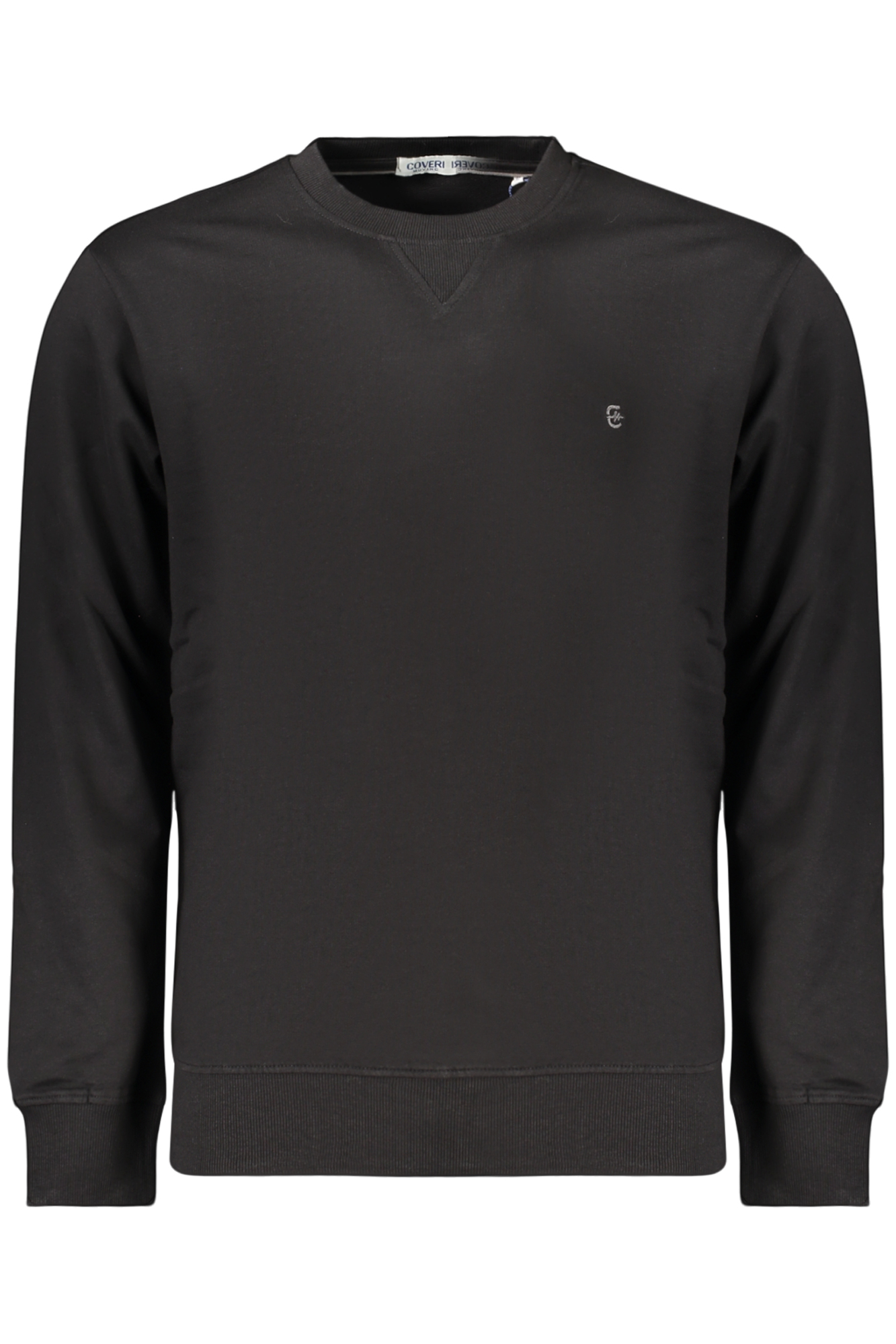 COVERI MOVING MEN'S BLACK ZIP-UP SWEATSHIRT COVERI MOVING