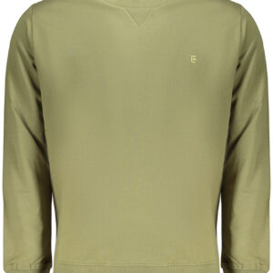 COVERI MOVING MEN'S ZIP-LESS SWEATSHIRT GREEN COVERI MOVING