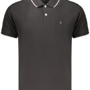 COVERI MOVING MEN'S SHORT-SLEEVE POLO SHIRT BLACK COVERI MOVING