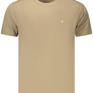 COVERI MOVING MEN'S SHORT-SLEEVE T-SHIRT BROWN COVERI MOVING