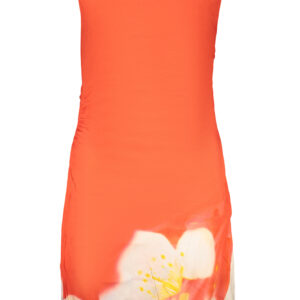 DESIGUAL WOMEN'S LONG RED DRESS DESIGUAL