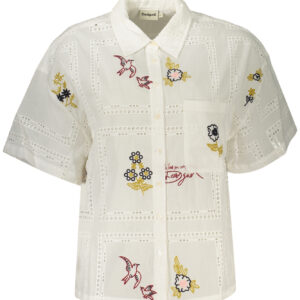 DESIGUAL WOMEN'S SHORT-SLEEVED SHIRT WHITE DESIGUAL