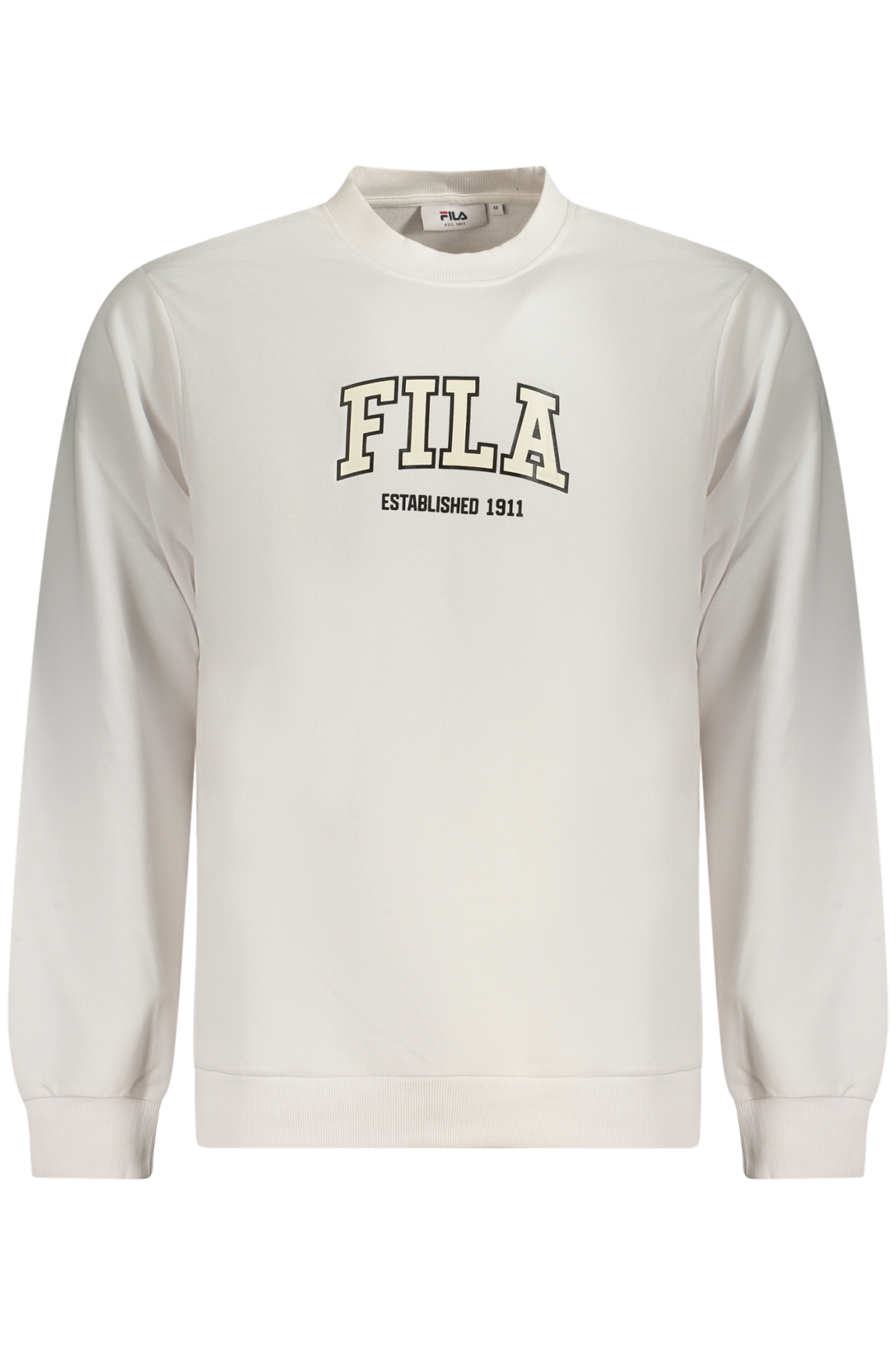 FILA MEN'S WHITE ZIP-UP SWEATSHIRT FILA
