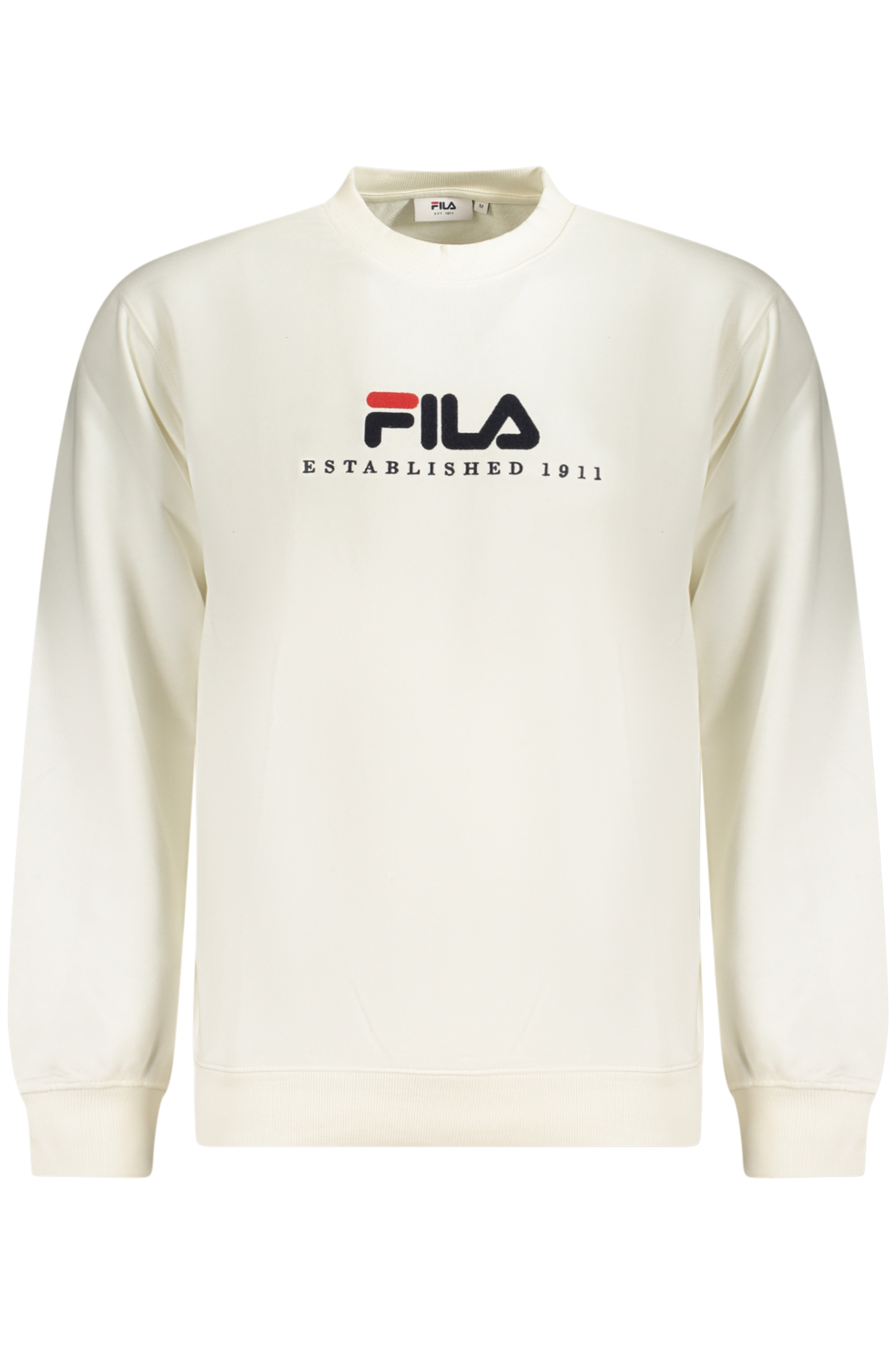 FILA MEN'S WHITE ZIP-UP SWEATSHIRT FILA