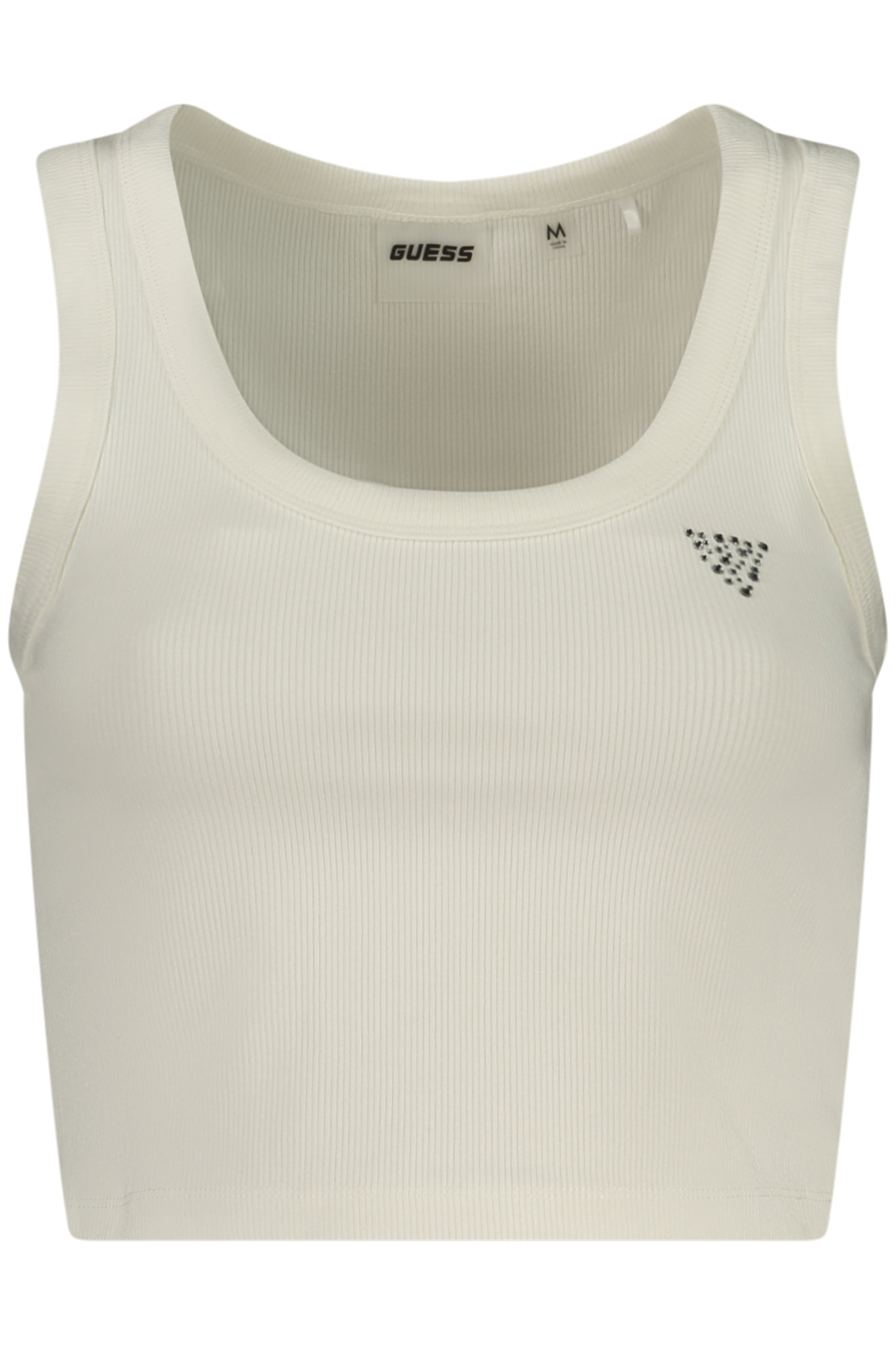 GUESS JEANS WOMEN'S WHITE TANK TOP GUESS JEANS