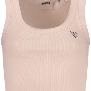 GUESS JEANS WOMEN'S PINK TANK TOP GUESS JEANS
