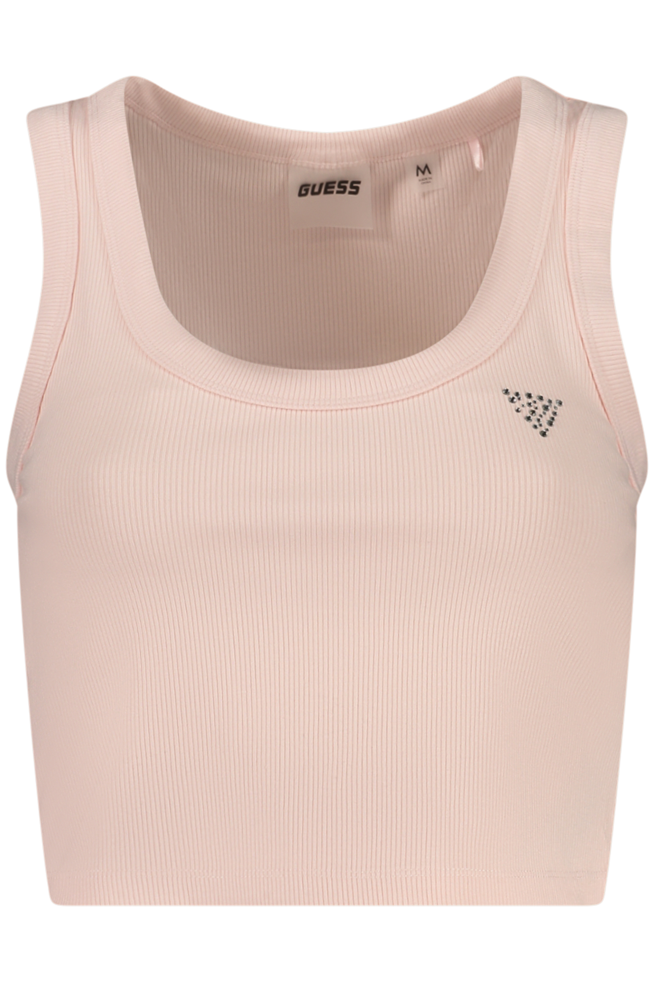 GUESS JEANS WOMEN'S PINK TANK TOP GUESS JEANS