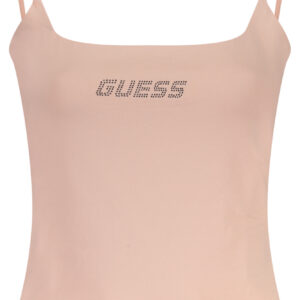 GUESS JEANS WOMEN'S PINK TANK TOP GUESS JEANS