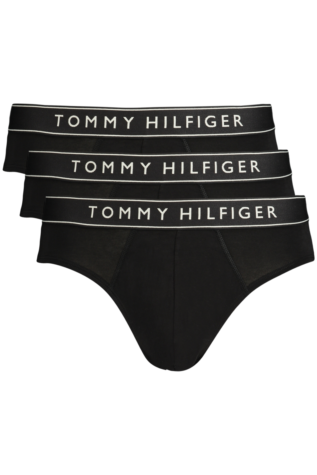 TOMMY HILFIGER MEN'S BLACK BRIEFS TOMMY HILFIGER