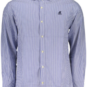 US GRAND MEN'S BLUE LONG-SLEEVED SHIRT U.S. GRAND