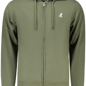 US GRAND MEN'S GREEN ZIP-UP SWEATSHIRT U.S. GRAND