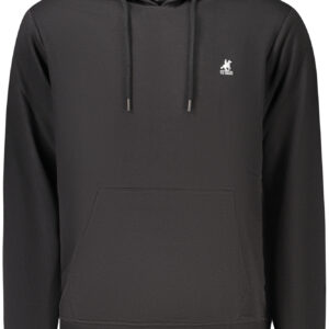 US GRAND MEN'S BLACK ZIP-UP SWEATSHIRT U.S. GRAND