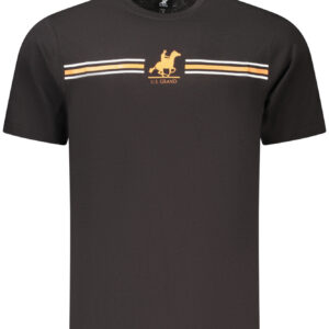 US GRAND MEN'S BLACK SHORT-SLEEVE T-SHIRT U.S. GRAND