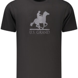 US GRAND MEN'S BLACK SHORT-SLEEVE T-SHIRT U.S. GRAND