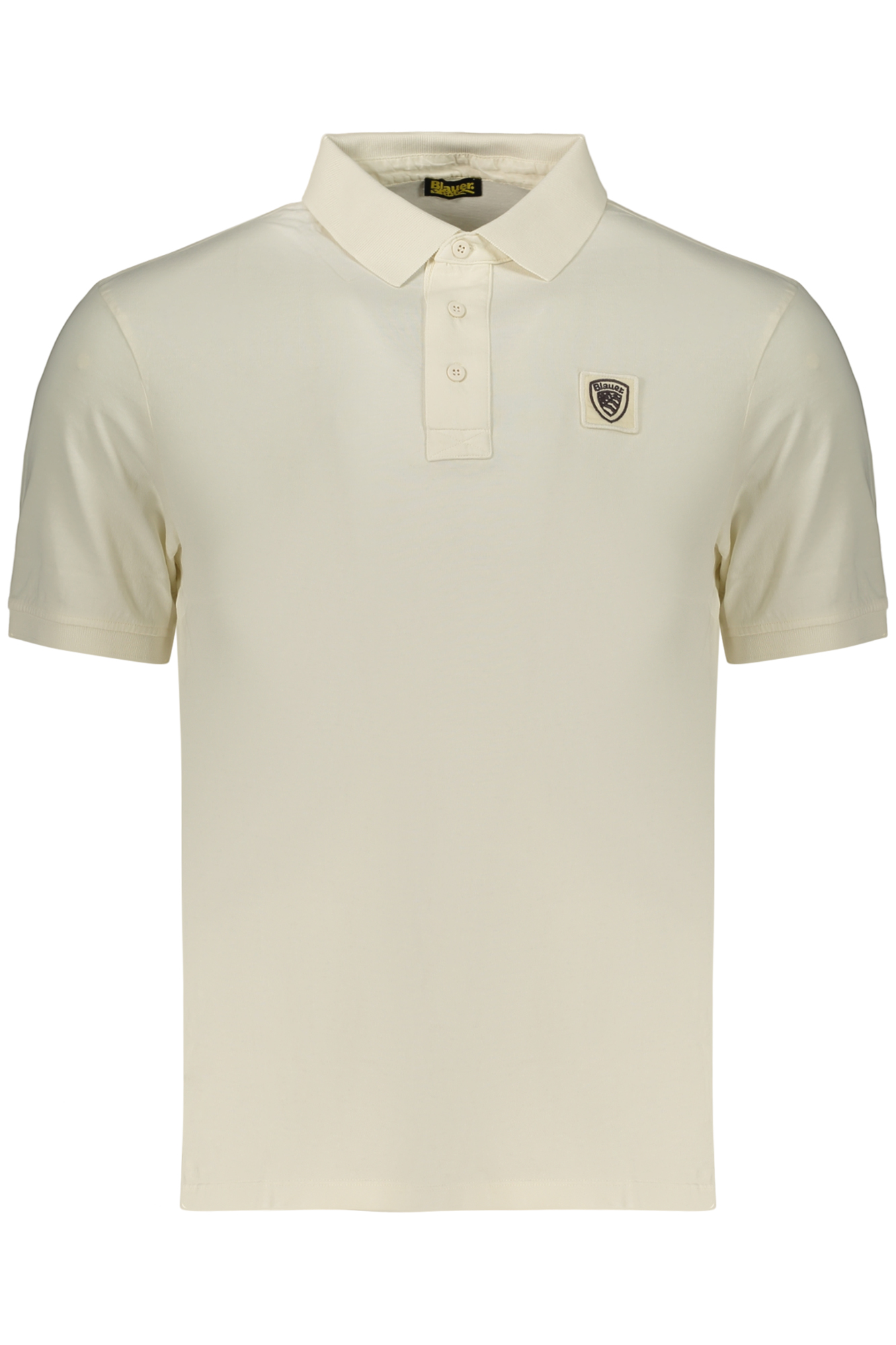 BLAUER APPAREL MEN'S SHORT-SLEEVE POLO SHIRT WHITE BLAUER APPAREL
