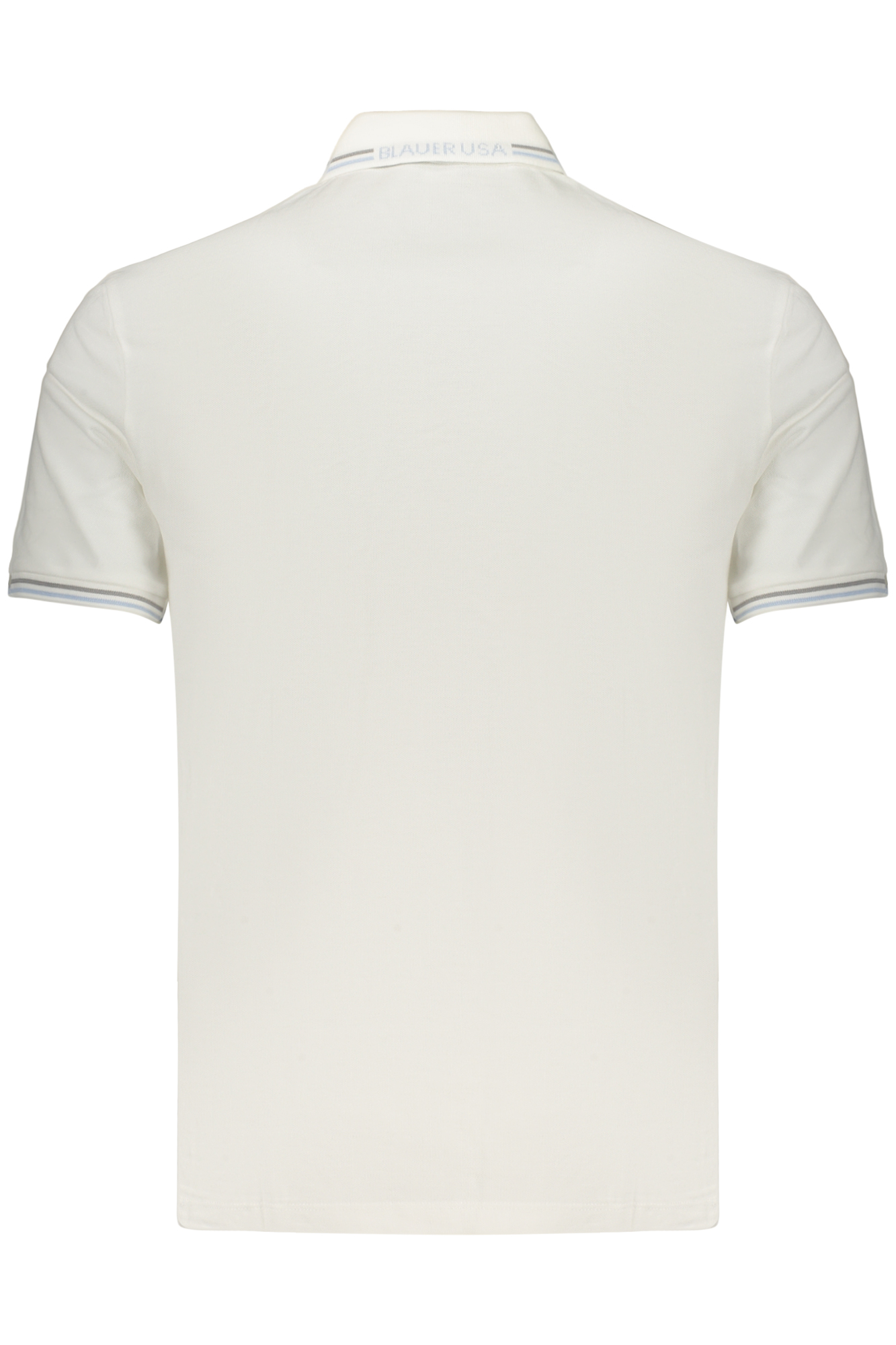 BLAUER APPAREL MEN'S SHORT-SLEEVE POLO SHIRT WHITE - Image 2