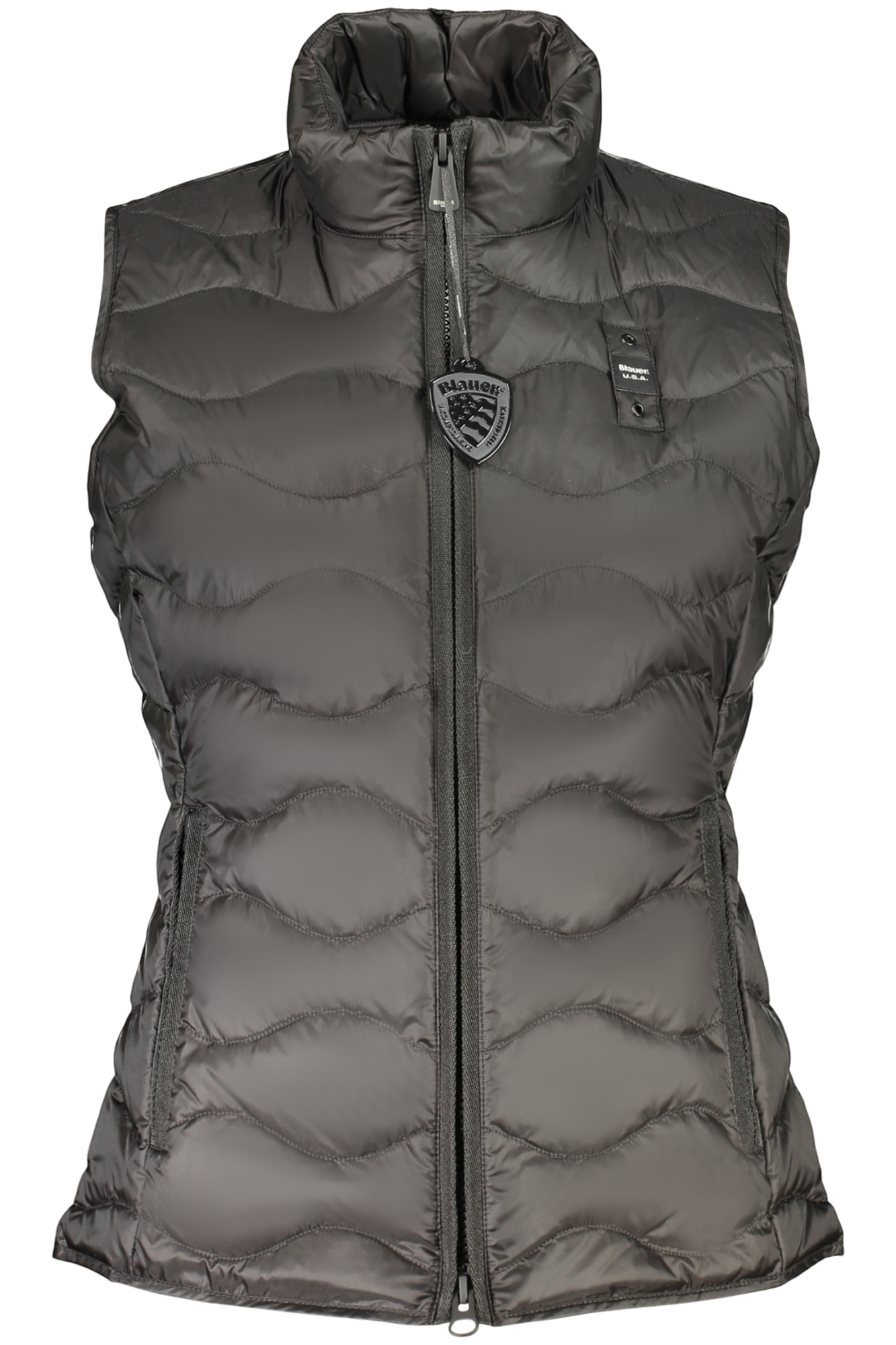 BLAUER APPAREL WOMEN'S BLACK SLEEVELESS JACKET BLAUER APPAREL