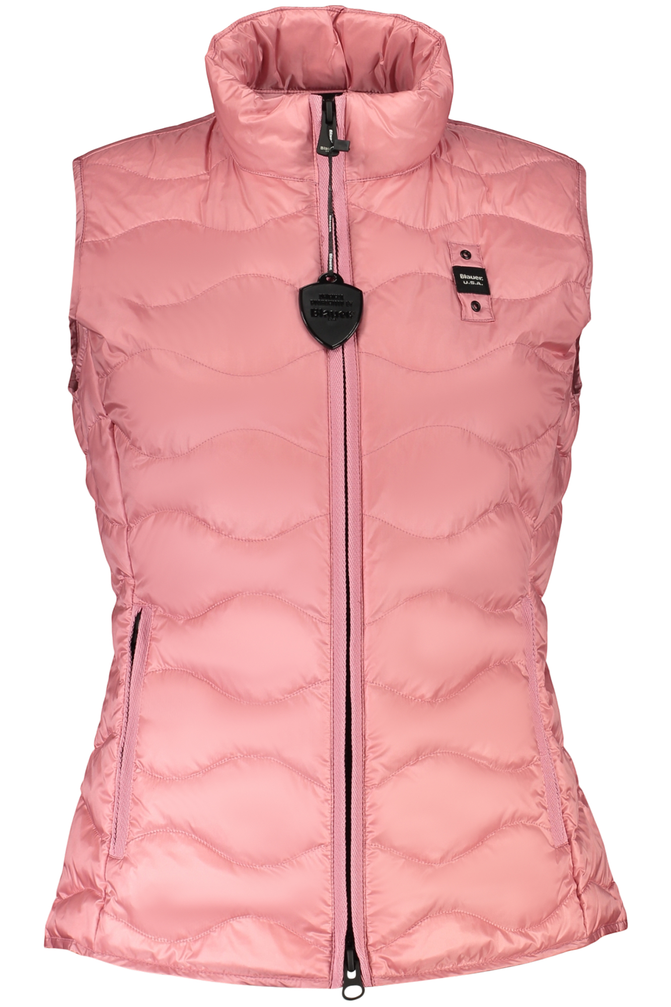 BLAUER APPAREL WOMEN'S PINK SLEEVELESS JACKET BLAUER APPAREL