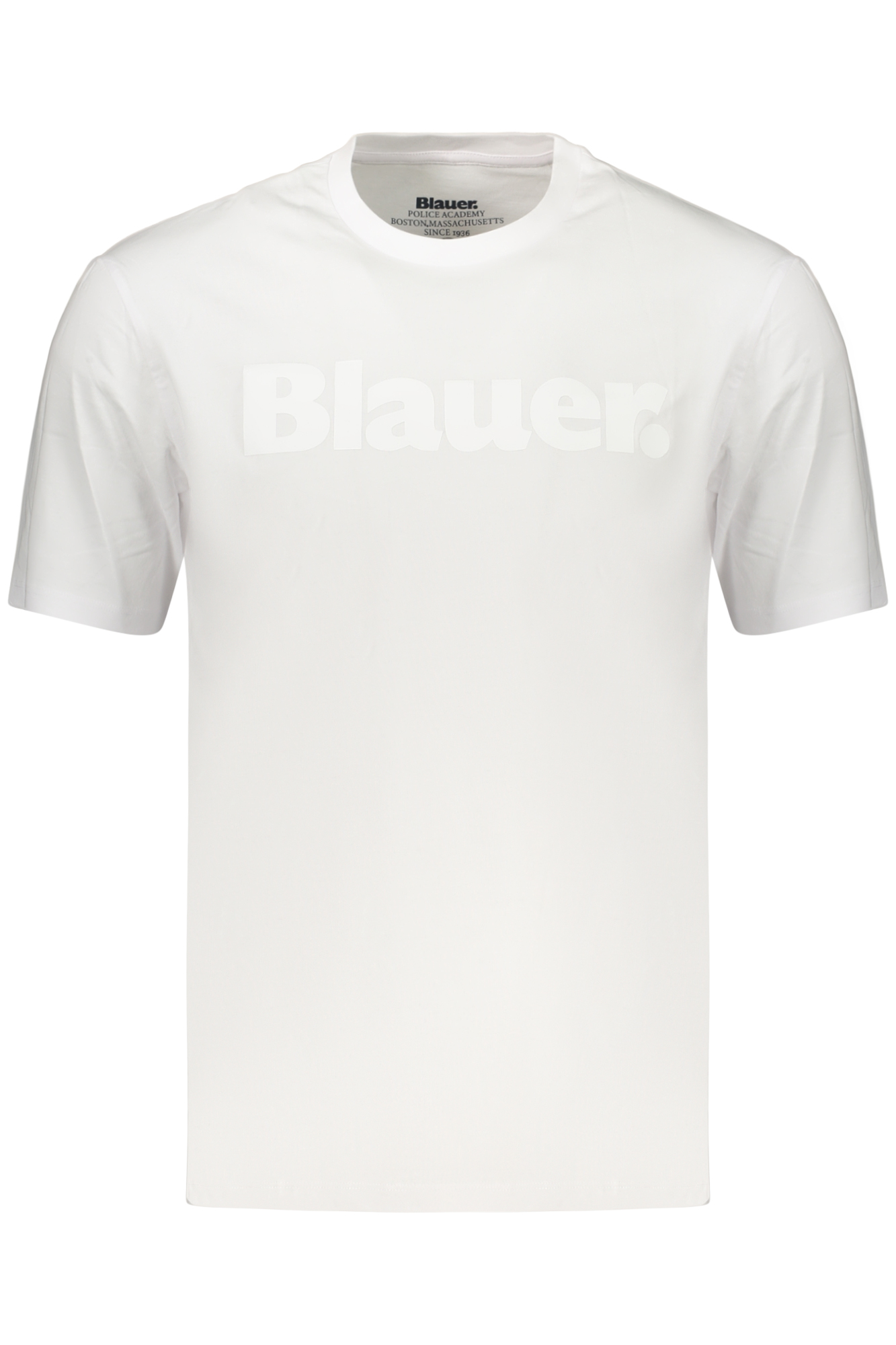 BLAUER APPAREL MEN'S SHORT-SLEEVE T-SHIRT WHITE BLAUER APPAREL