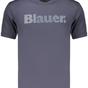 BLAUER APPAREL MEN'S SHORT-SLEEVE T-SHIRT BLUE BLAUER APPAREL