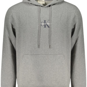 CALVIN KLEIN MEN'S GRAY ZIP-UP SWEATSHIRT CALVIN KLEIN