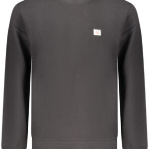 CALVIN KLEIN MEN'S BLACK ZIP-UP SWEATSHIRT CALVIN KLEIN