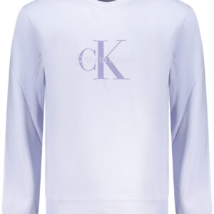CALVIN KLEIN MEN'S PURPLE ZIP-UP SWEATSHIRT CALVIN KLEIN