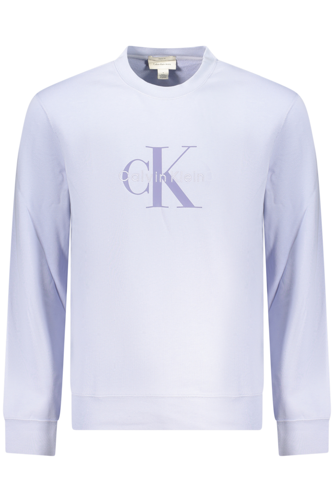 CALVIN KLEIN MEN'S PURPLE ZIP-UP SWEATSHIRT CALVIN KLEIN