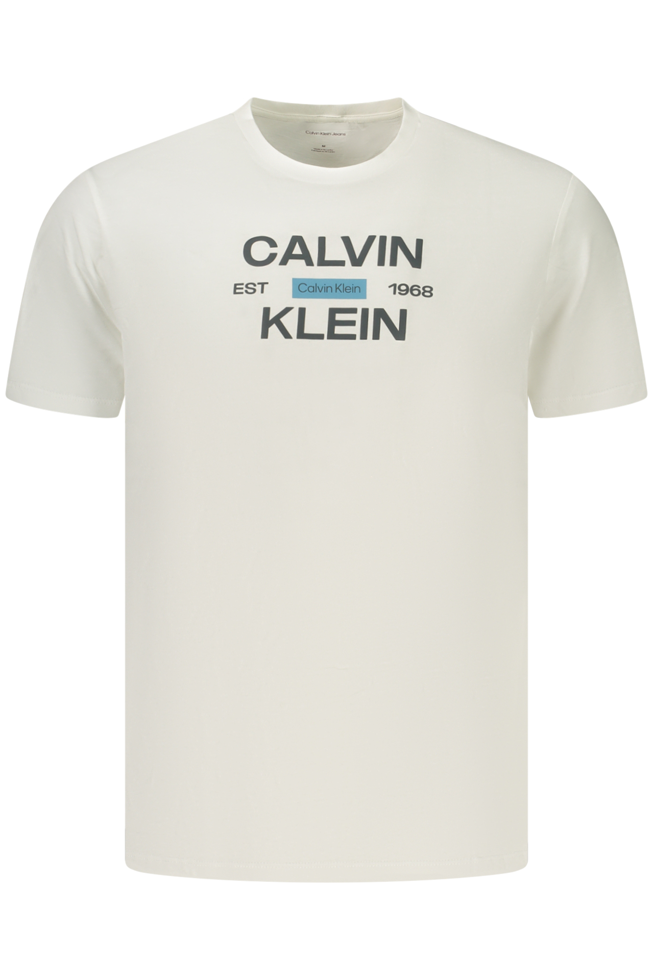 CALVIN KLEIN MEN'S SHORT-SLEEVE T-SHIRT WHITE CALVIN KLEIN